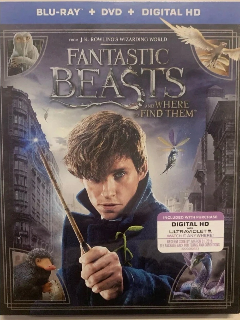 Fantastic Beasts and Where to Find Them (Blu-ray) *Slipcover, DVD, & Digital*